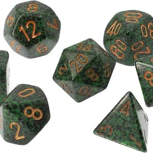 Chessex Speckled Gold Recon Polyhedral Dice Set Tuotekuva